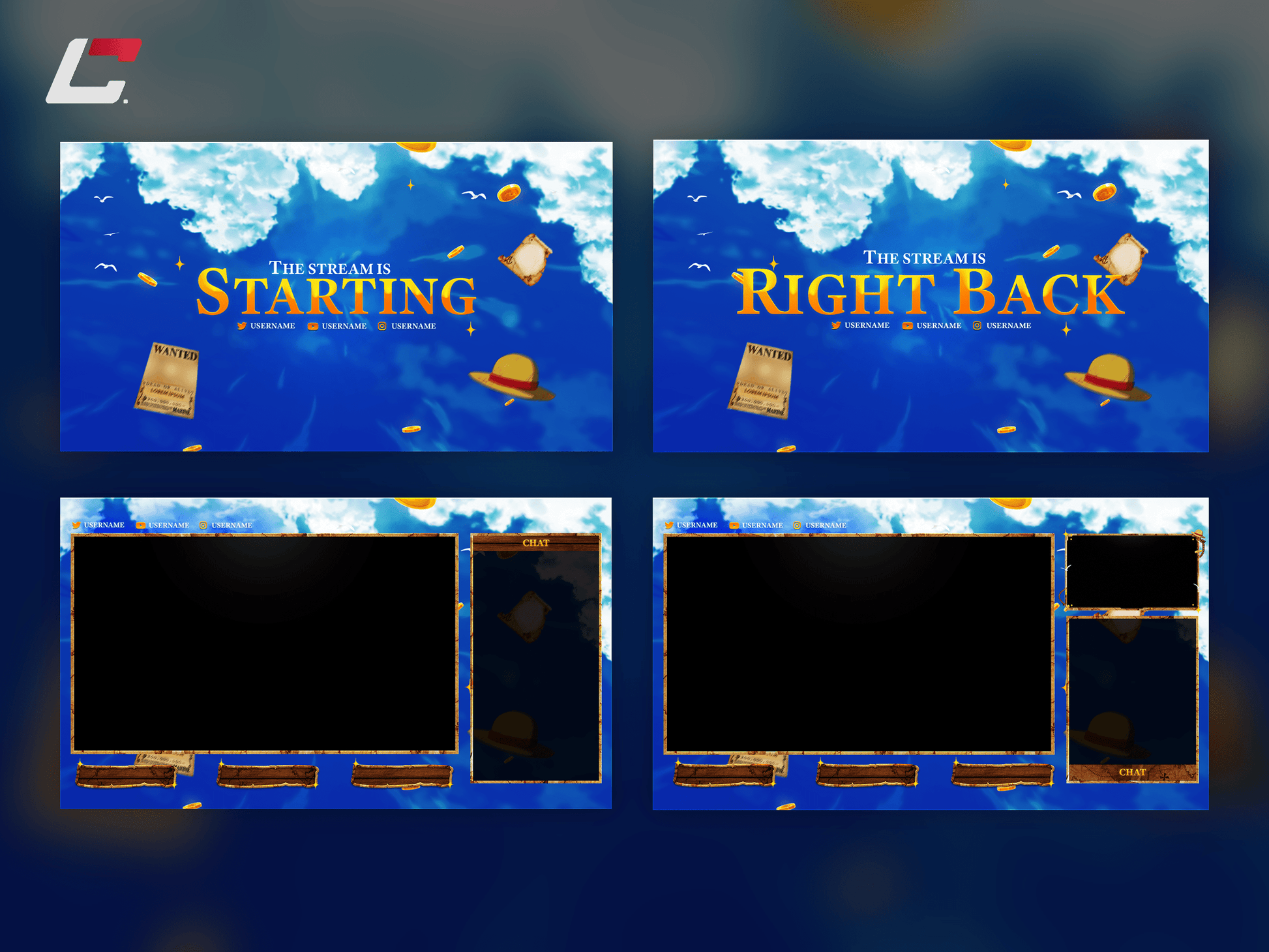 One Piece Twitch Scenes