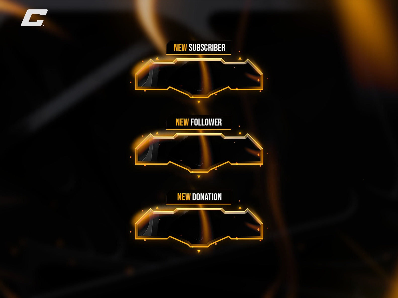 Dark Golden Stream Alert