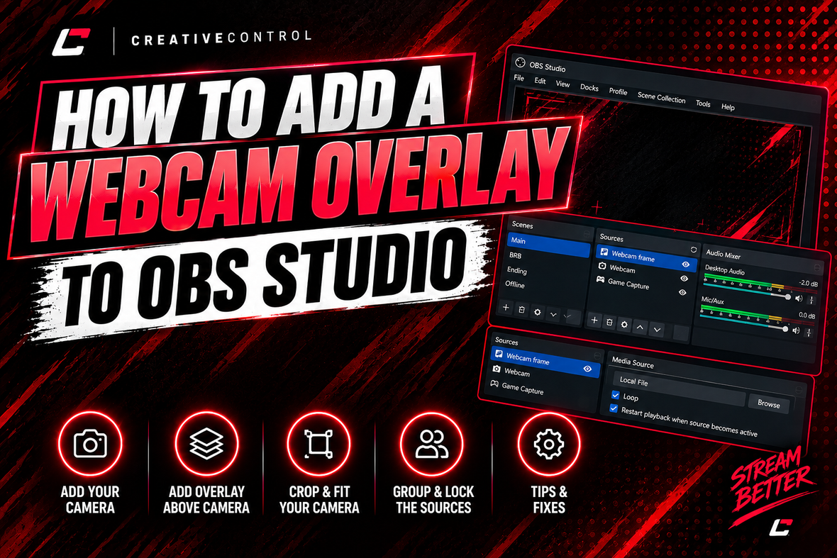 How to Add a Webcam Overlay to OBS (Step-by-Step)