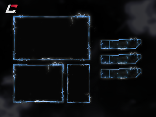Blue Thunder Animated Twitch Overlays - Webcam Overlays