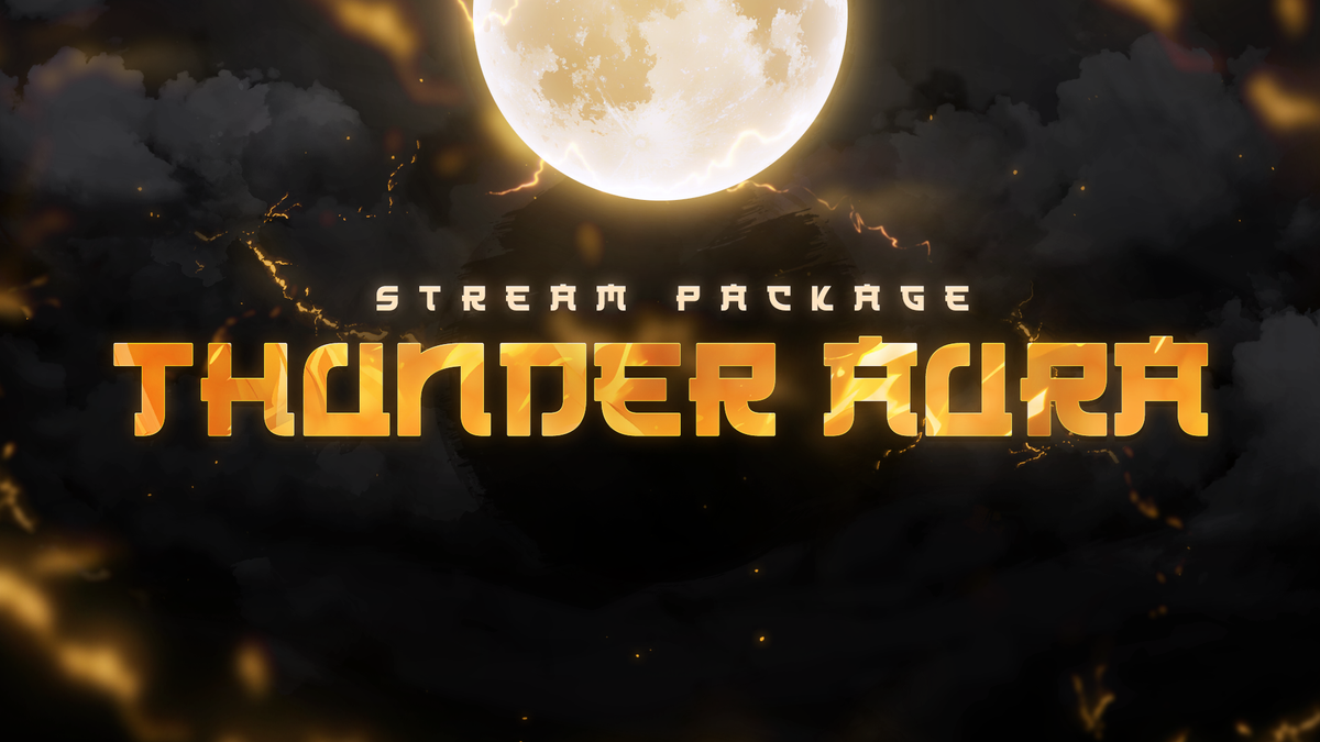 Thunder Aura Animated Twitch Overlays Thumbnail