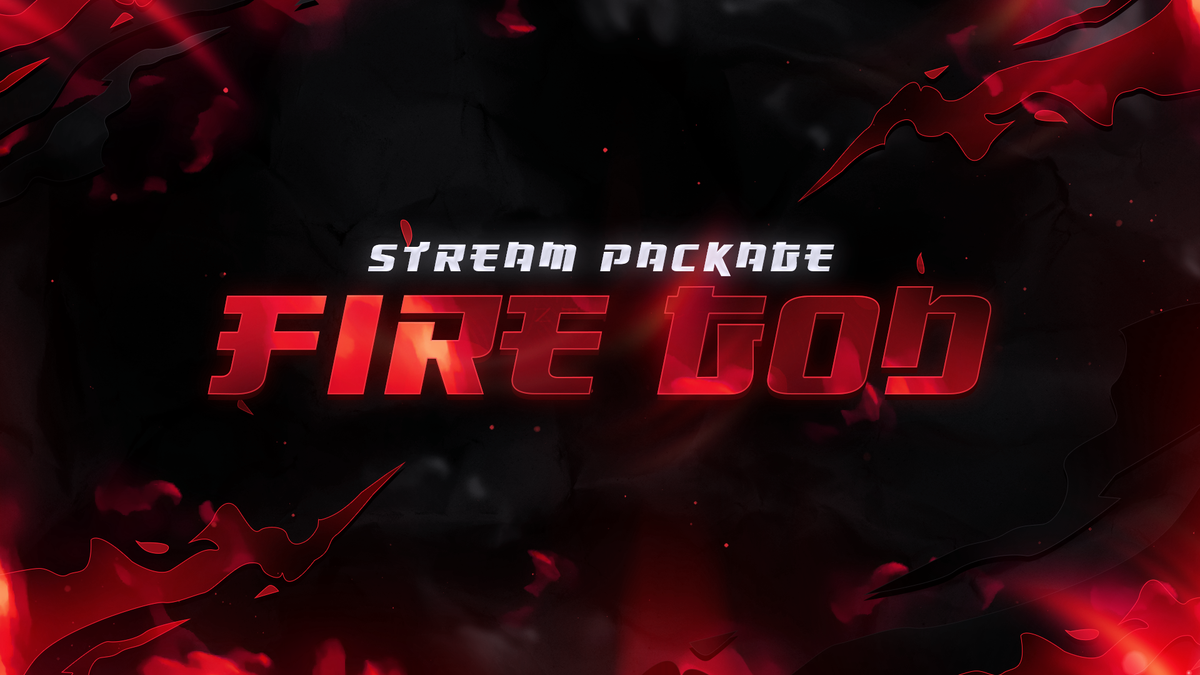 Fire God Animated Twitch Overlays Thumbnail