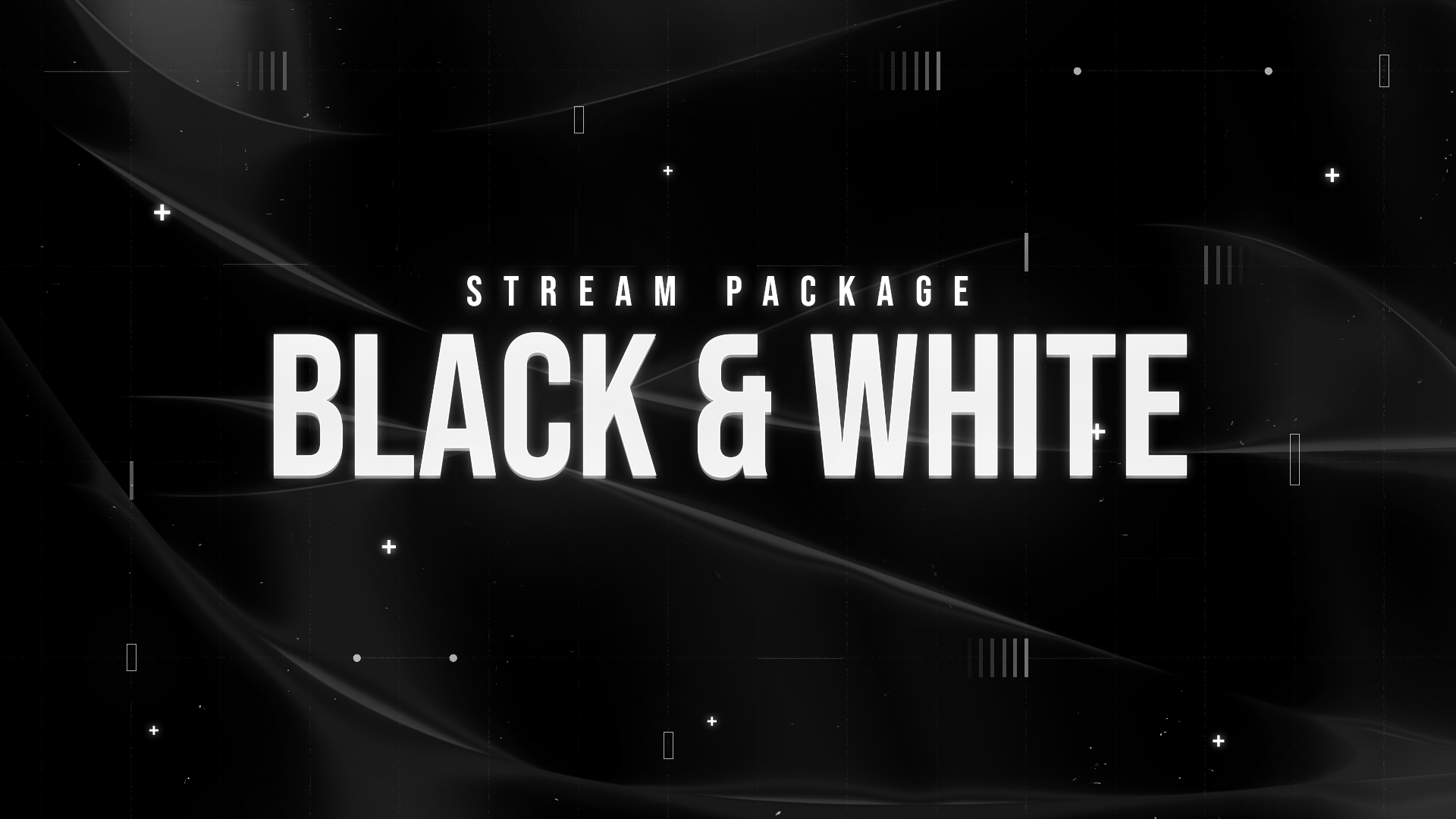 Black & White Animated Twitch Overlays Thumbnail