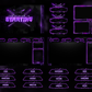 Purple Samurai Animated Twitch Overlays