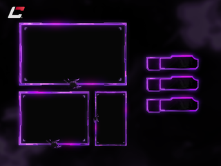 Purple Samurai Animated Twitch Overlays