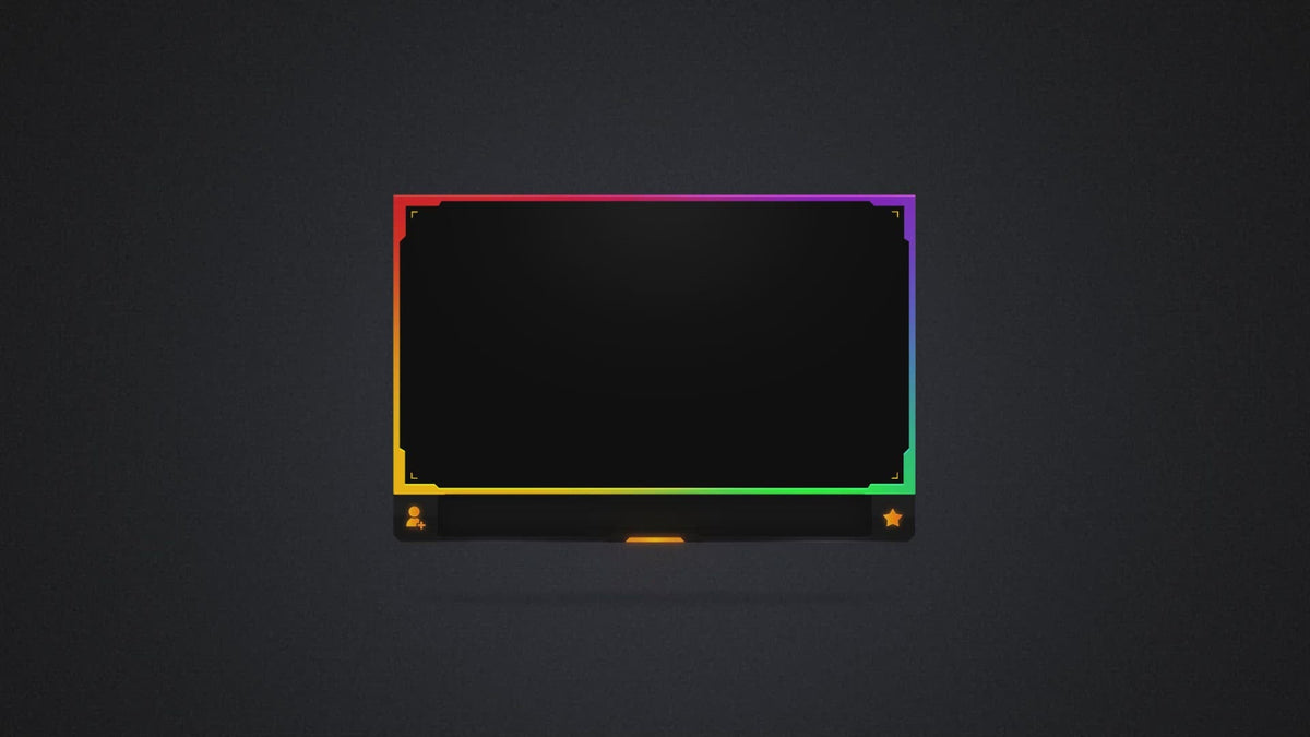 Free animated colorful webcam overlay for OBS, Streamlabs and StreamElements