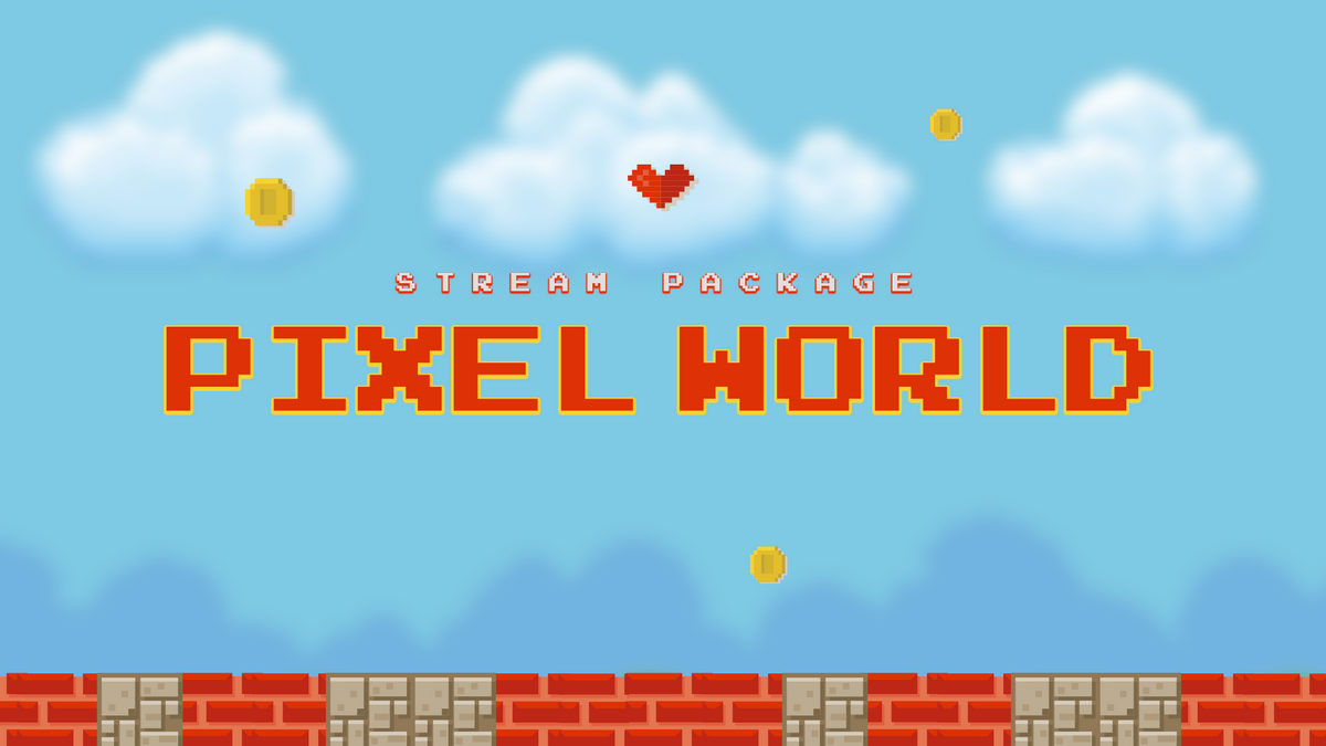 Pixel World Animated Twitch Overlays Thumbnail