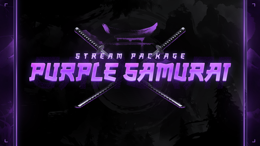 Purple Samurai Animated Twitch Overlays