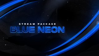 Blue Neon Streamlabs Overlays