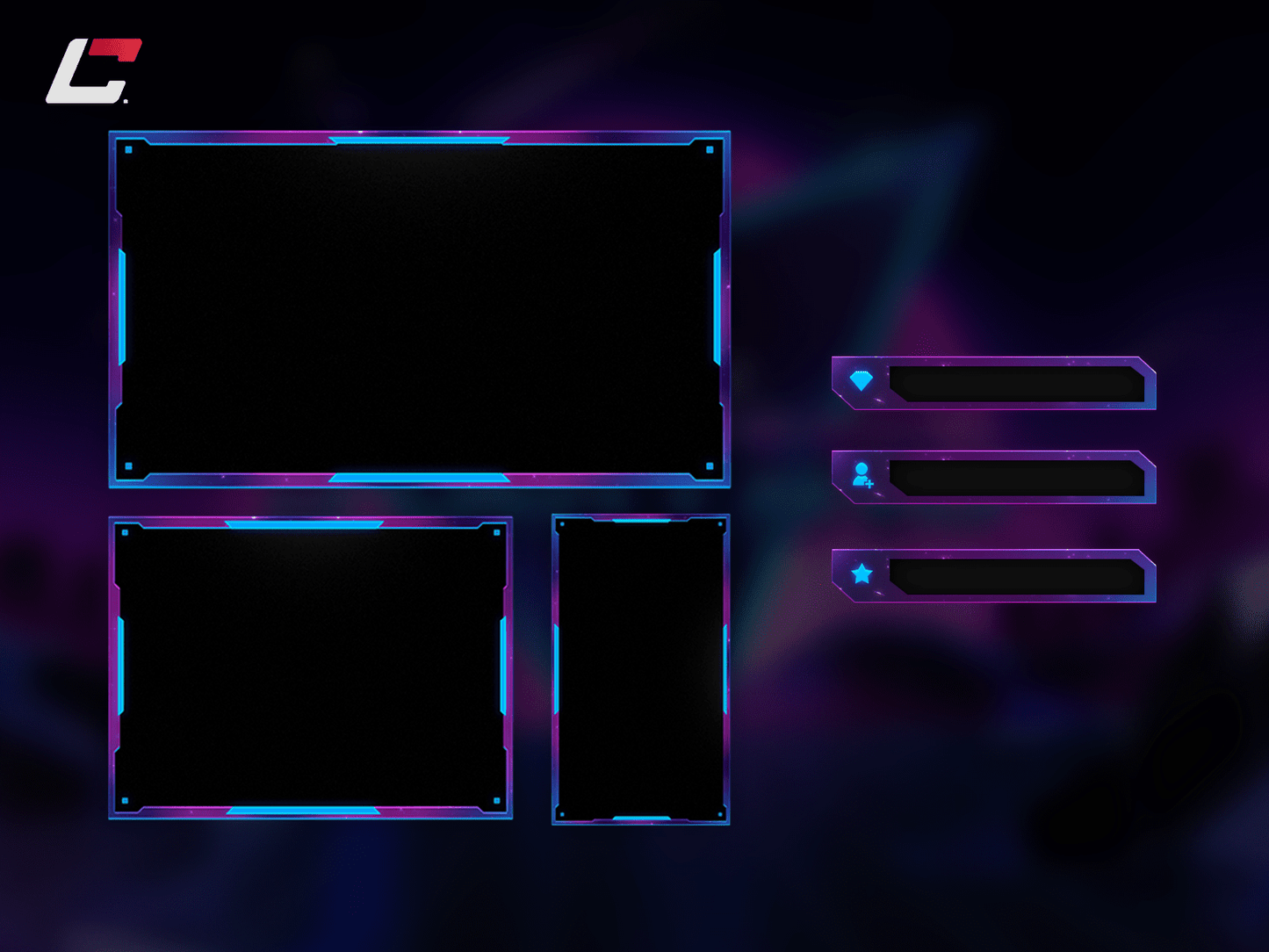 Synthwave Webcam Overlay